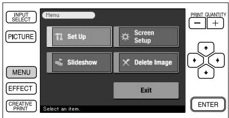 SONY DPP-SV772001 - What you can do with the Menu - 1