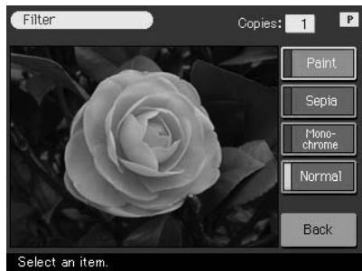 SONY DPP-SV772001 - Adding a special filter to an image - 1