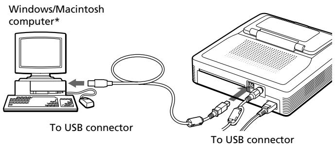 SONY DPP-SV772001 - Connecting to a computer (optional) - 1
