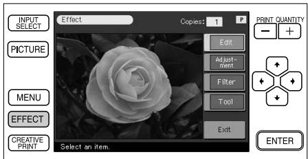 SONY DPP-SV772001 - What you can do with the Effect menu - 1