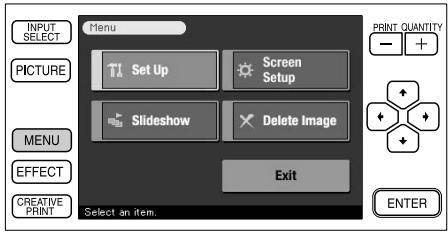 SONY DPP-SV772001 - Fonctions du Menu - 1