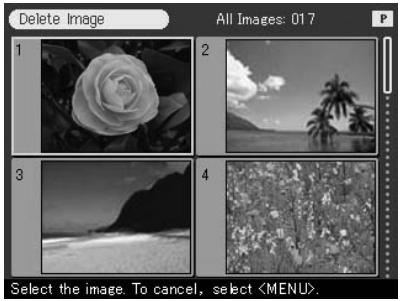 SONY DPP-SV772001 - Tap [Delete Image]. - 1