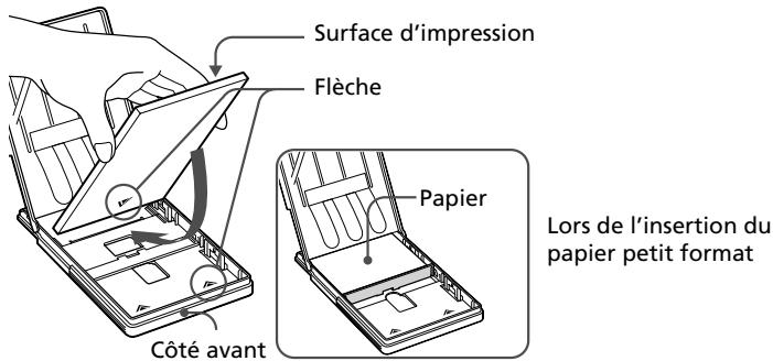 SONY DPP-SV772001 - Insertion du papier d'impression - 2
