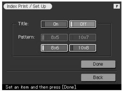 SONY DPP-SV772001 - Pour revenir au menu principal Creative Print - 1