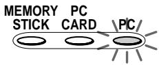 SONY DPP-SV772001 - When you connect a computer that is already powered on to the USB connector of the printer - 1