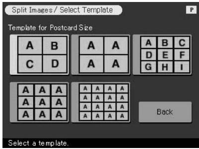 SONY DPP-SV772001 - Tap the desired paper size icon. - 1