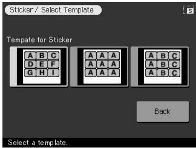 SONY DPP-SV772001 - Tap [Sticker] in the main Creative Print menu. - 1