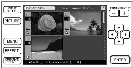 SONY DPP-SV772001 - Impression de toutes les images ou des images DPOF en une seule fois - 3
