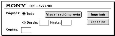 SONY DPP-SV772001 - Uso de la impresora con ordinadores Macintosh - 1