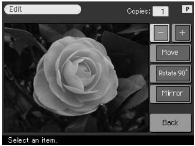 SONY DPP-SV772001 - Modification de la taille et de la position d'une image - 1