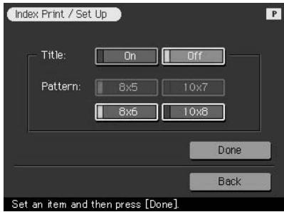 SONY DPP-SV772001 - To return to the main Creative Print menu - 1