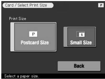 SONY DPP-SV772001 - Tap [Card] in the main Creative Print menu. - 1