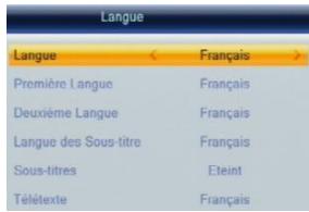 CGV 70125 - Réglages Systeme\Langue - 2