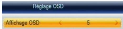 CGV 70125 - Réglages système\Réglages OSD - 1