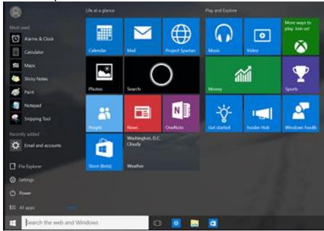 MICROSOFT SFP4 128G0 - Acceder au menu Demarrer - 1