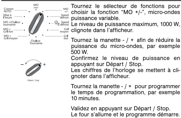 SAUTER SME 975 M MIROIR - LA FONCTION MICRO-ONDES - 3