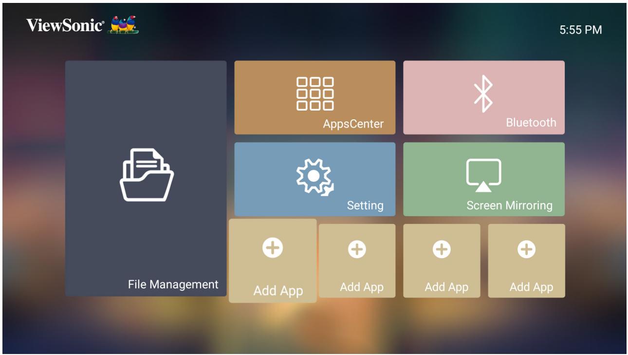 VIEWSONIC HCX1000-4K - Ajouter des applications - 1