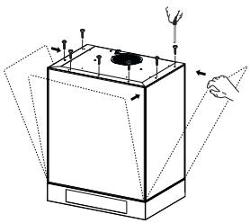 ROBLIN ICE CUBE MURALE 600 - Montage des vitres - 1