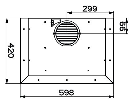 ROBLIN ICE CUBE MURALE 600 - Encombrement - 2