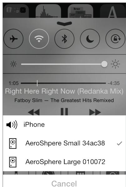 GENEVA AeroSphère - Lire de la musique à partir d'un iPhone, iPad ou iPod Touch - 3