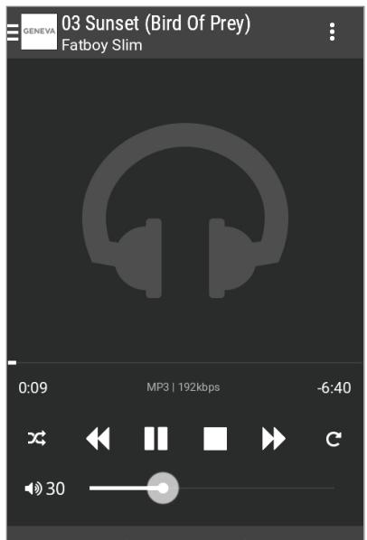 GENEVA AeroSphère - Lire de la musique depuis l'application Android « BubbleUPnP » - 1
