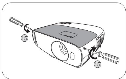 BENQ TK800M - Remplacement de la lampe (POUR UN TECHNICIEN QUALIFIÉ UNIQUEMENT) - 12