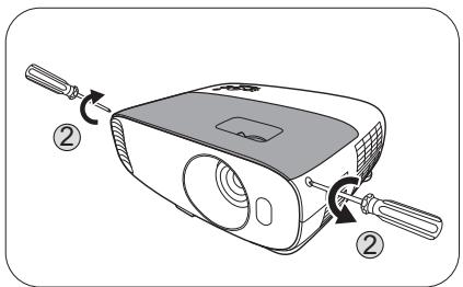 BENQ TK800M - Remplacement de la lampe (POUR UN TECHNICIEN QUALIFIÉ UNIQUEMENT) - 2