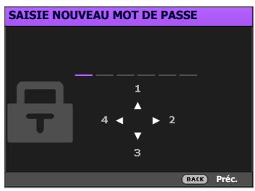 BENQ TK800M - Définition d'un mot de passer - 1