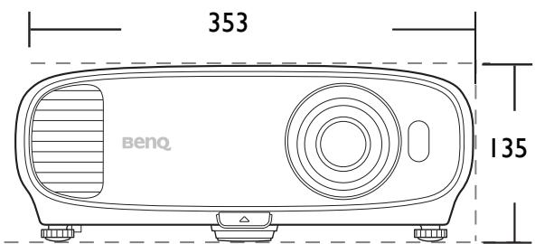 BENQ TK800M - Dimensions - 2