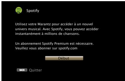 MARANTZ NR1504B - Appuyez sur network. - 2