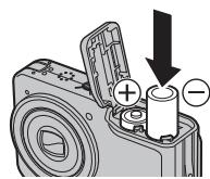 FUJIFILM A100 - Insérez les batteries. - 1