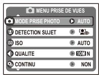 FUJIFILM A100 - Utilisation du menu Prise de vue - 2