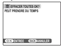 FUJIFILM A100 - TOUTES: Suppression de toutes les photos - 1