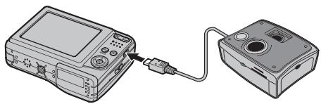 FUJIFILM A100 - Raccordement de l'appareil photo - 1