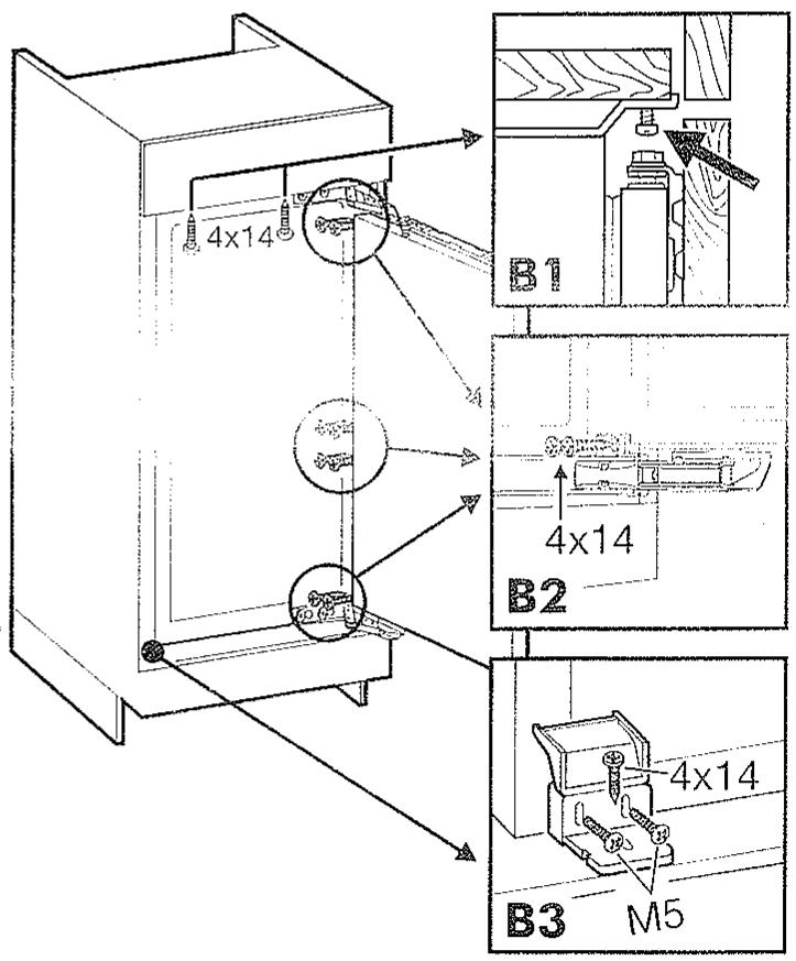 LIEBHERR ICU2752 - Fixation dans l'élément de cuisine - 1