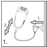 CALOR YD3028C0 - Nettoyage de la tête d'épilation - 1