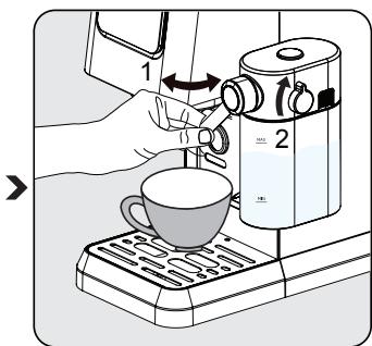 BEKO EXPRESSOCEP5304X - Varení cappuccina a latte - 2