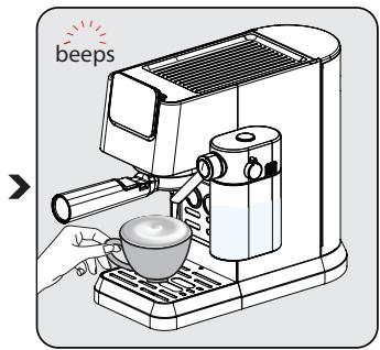 BEKO EXPRESSOCEP5304X - Preparación de Cappuccino & Latte - 7