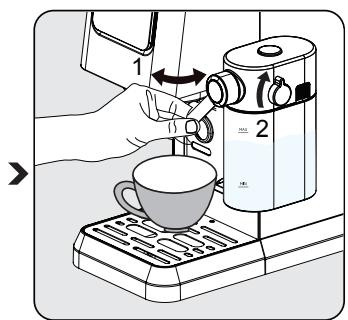 BEKO EXPRESSOCEP5304X - Cappuccino ve Latte hazirlanmasi - 2
