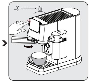 BEKO EXPRESSOCEP5304X - Preparation unui espresso simplu / dublu - 2