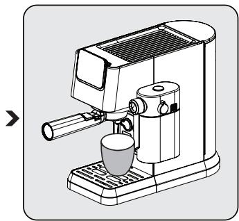 BEKO EXPRESSOCEP5304X - Réglage de la hauteur en fonction de la taille de la tasse - 2
