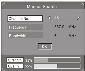 SIGMATEK DVB-160 HDMI - Recherche manuelle - 1