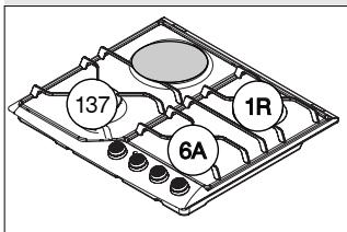 DE DIETRICH DTE 1111X INOX - Modèle 3 féu gaz + 1 plaque électricque avec brûleur grand rapide* - 1