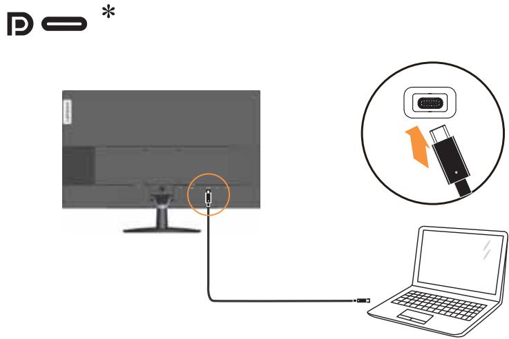 LENOVO ECRANL27M-28 - Connexion et mise en marche de votre moniteur - 10