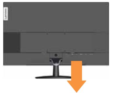 LENOVO ECRANL27M-28 - Connexion et mise en marche de votre moniteur - 2