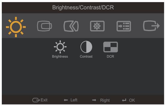 LENOVO ECRANL27M-28 - En utilisant les contrôle du menu OSD (affichage à l'écran) - 1