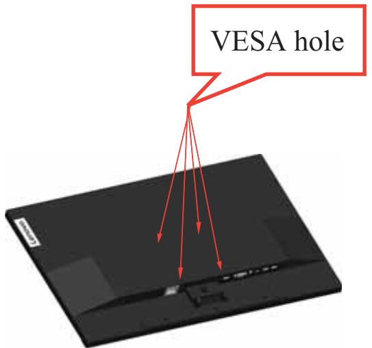 LENOVO ECRANL27M-28 - Installation murale (optionnel) - 3
