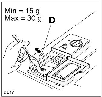 ARMAR IZZI ALUCO - Pour l'emploi de détergent en poudre procédez comme suit: - 1