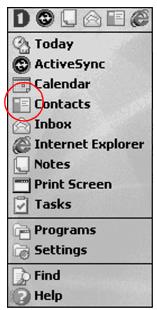 HP H3800 - Create a contact - 1