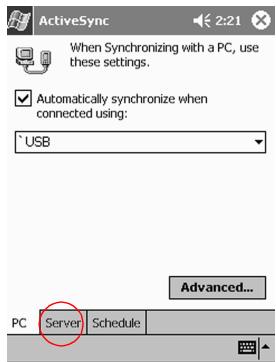 HP H3800 - Synchronize information with your server - 3